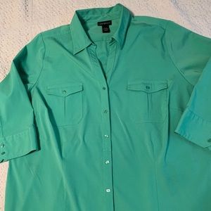 Lane Bryant Blouse size 22/24 Green